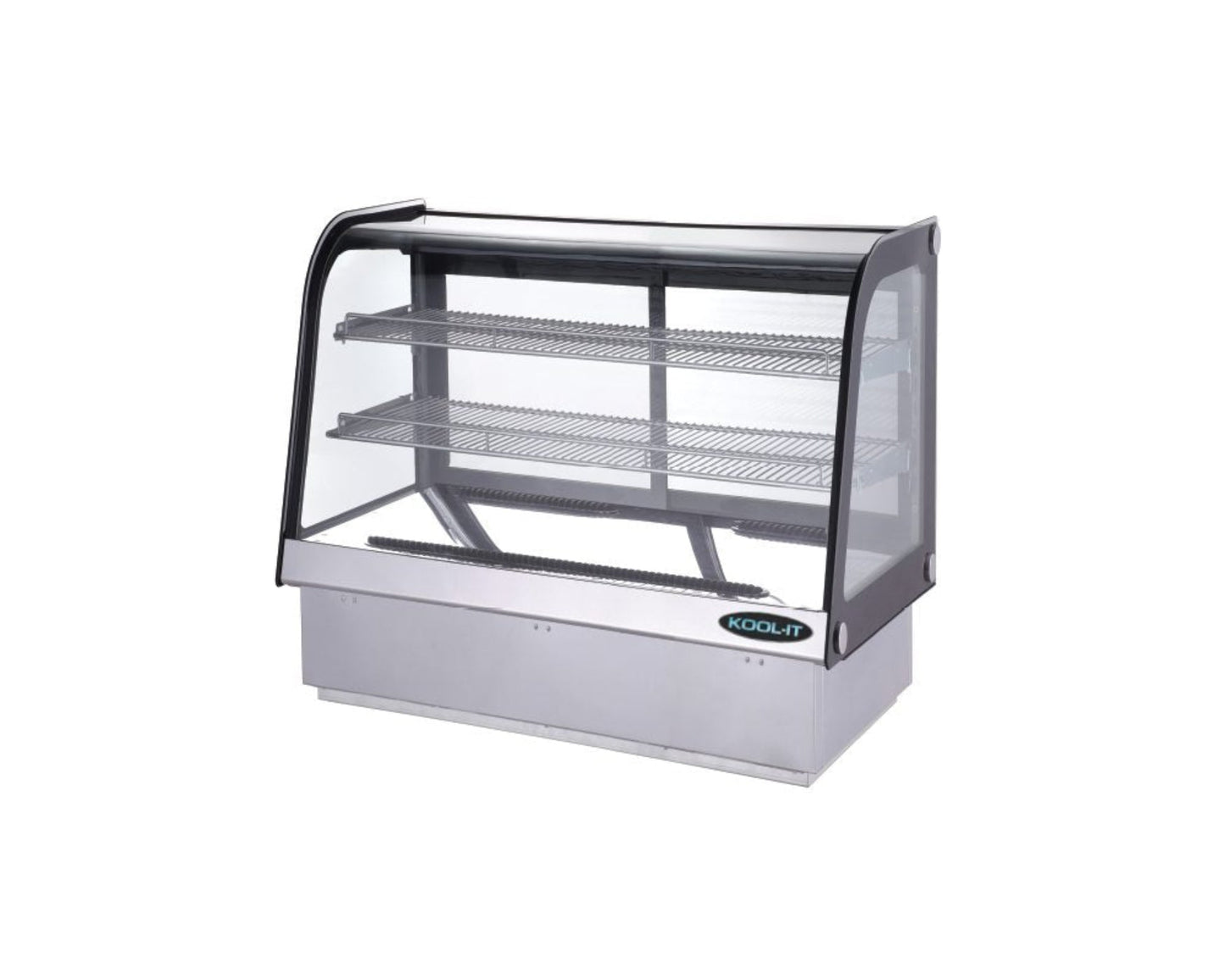 Kool-It  | 35" Wide Stainless Steel Curved Glass Display Case - KCD-36