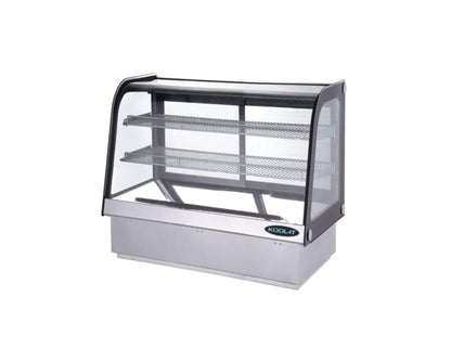 Kool-It  | 35" Wide Stainless Steel Curved Glass Display Case - KCD-36