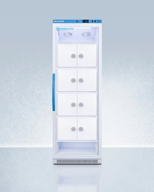 Accucold - 15 Cu.Ft. Upright Vaccine Refrigerator with Interior Lockers - ARG15PVLOCKER