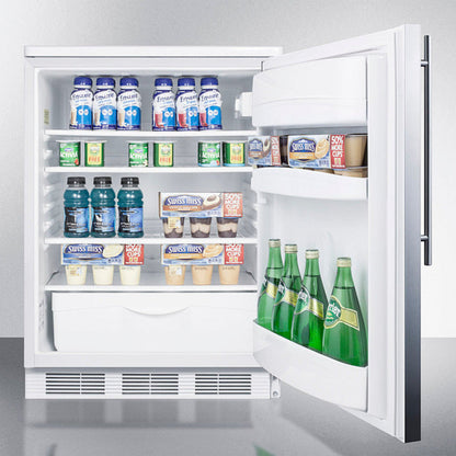 Summit - 24" Wide Built-In All-Refrigerator -  FF6LWBI7SSHV