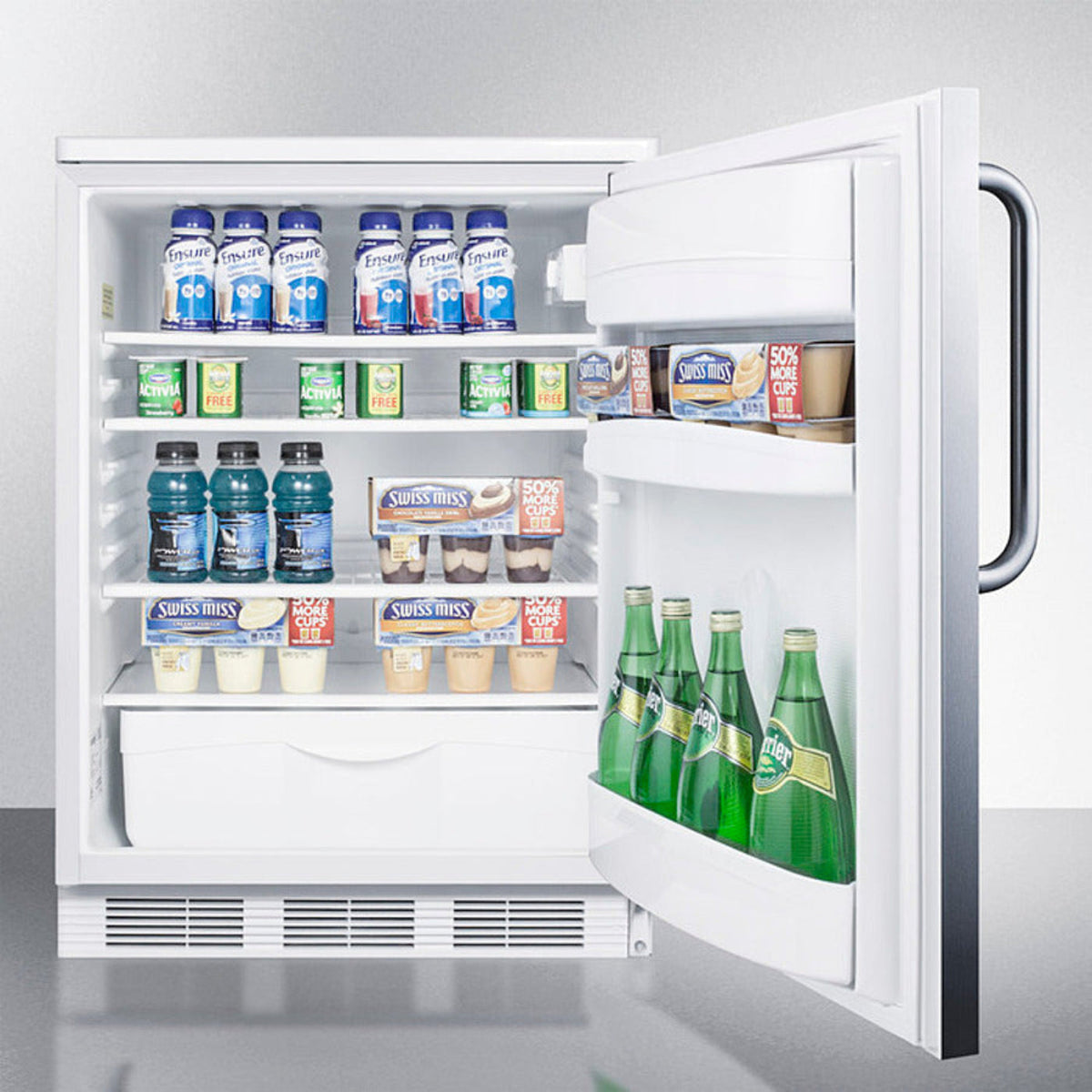 Summit - 24" Wide Built-In All-Refrigerator -  FF6LWBI7SSTB