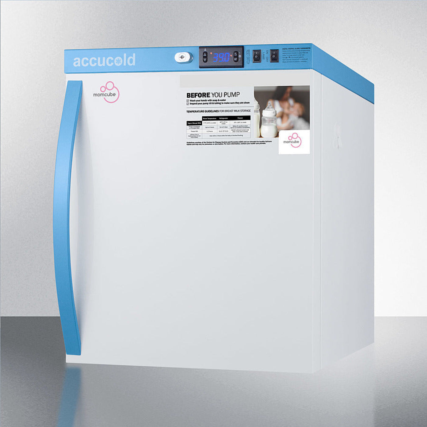 MomCube - 1 Cu.Ft. Countertop Breast Milk Refrigerator - MLRS1MC