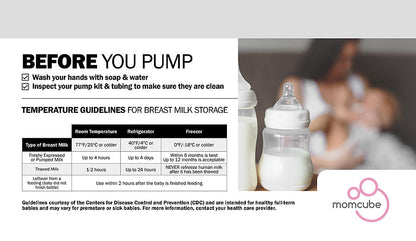 MomCube - 12 Cu.Ft. Breast Milk Refrigerator