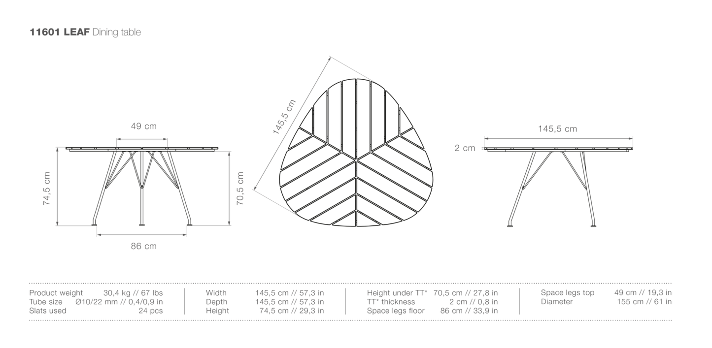 HOUE LEAF Dining Table - Procure Décor