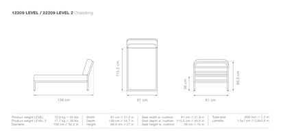 HOUE LEVEL Outdoor Chaiselong - Procure Décor