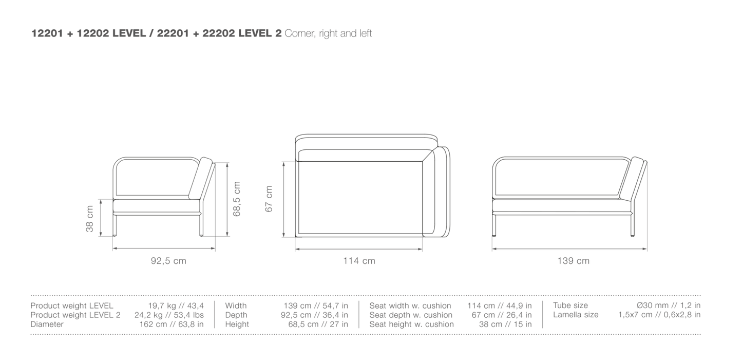 HOUE LEVEL Outdoor Corner - Procure Décor