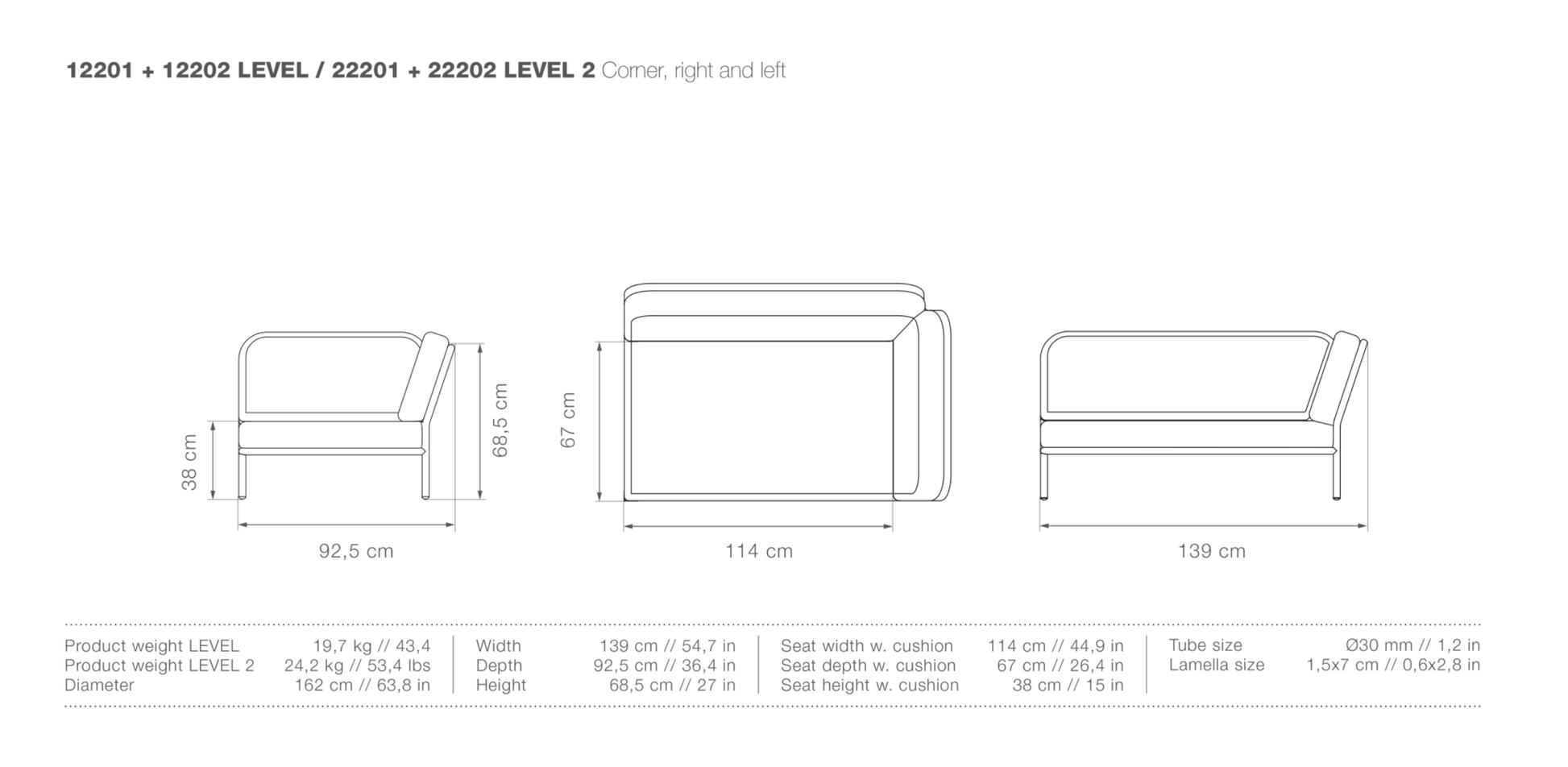 HOUE LEVEL Outdoor Corner - Procure Décor