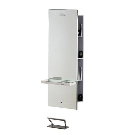 Salon Ambience Lunar Mirror Styling Station w/ Storage
