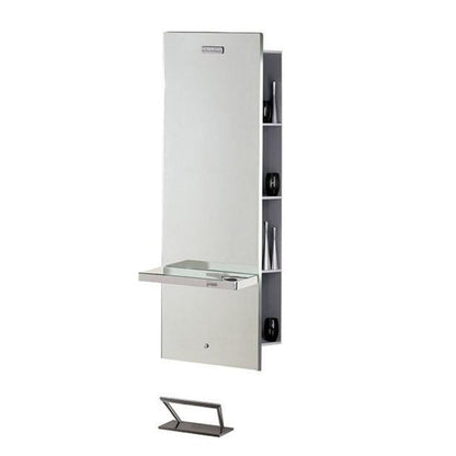 Salon Ambience Lunar Mirror Styling Station w/ Storage