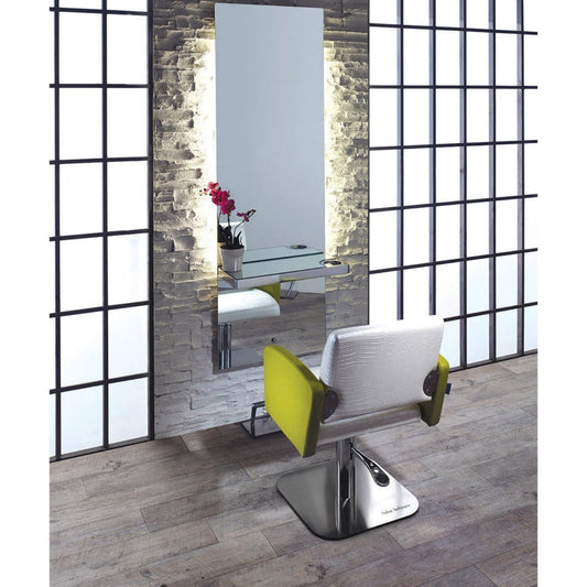 Salon Ambience Lunar Mirror Styling Station w/ Storage