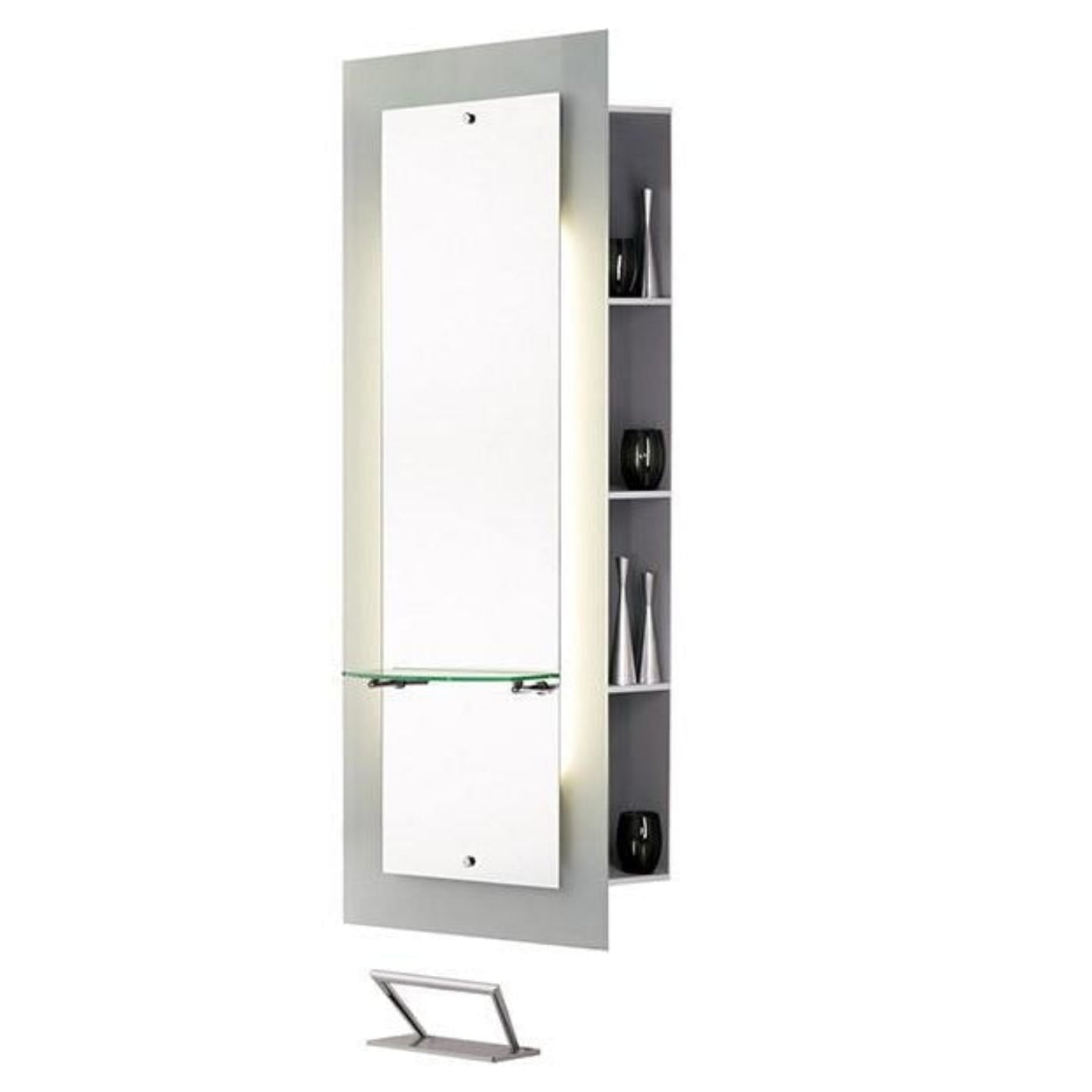 Salon Ambience Lyon Mirror Styling Station w/ Storage