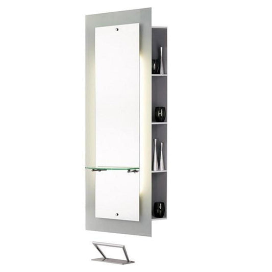 Salon Ambience Lyon Mirror Styling Station w/ Storage