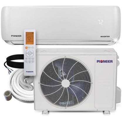 Pioneer EStar 24,000 BTU 21 SEER2 Ductless Mini-Split Inverter++ Energy-Star Air Conditioner Heat Pump System Full Set 230V - WYS024GMFI22RL-10