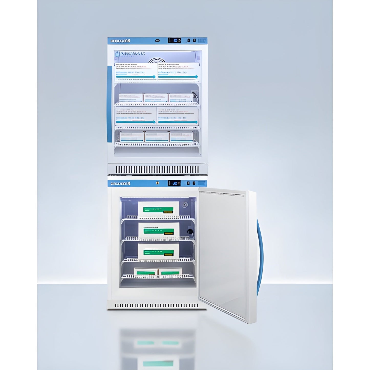 Accucold Summit 24" Wide Performance Series All-Refrigerator/All-Freezer Combination -  ARG6PV-AFZ5PVBIADASTACK