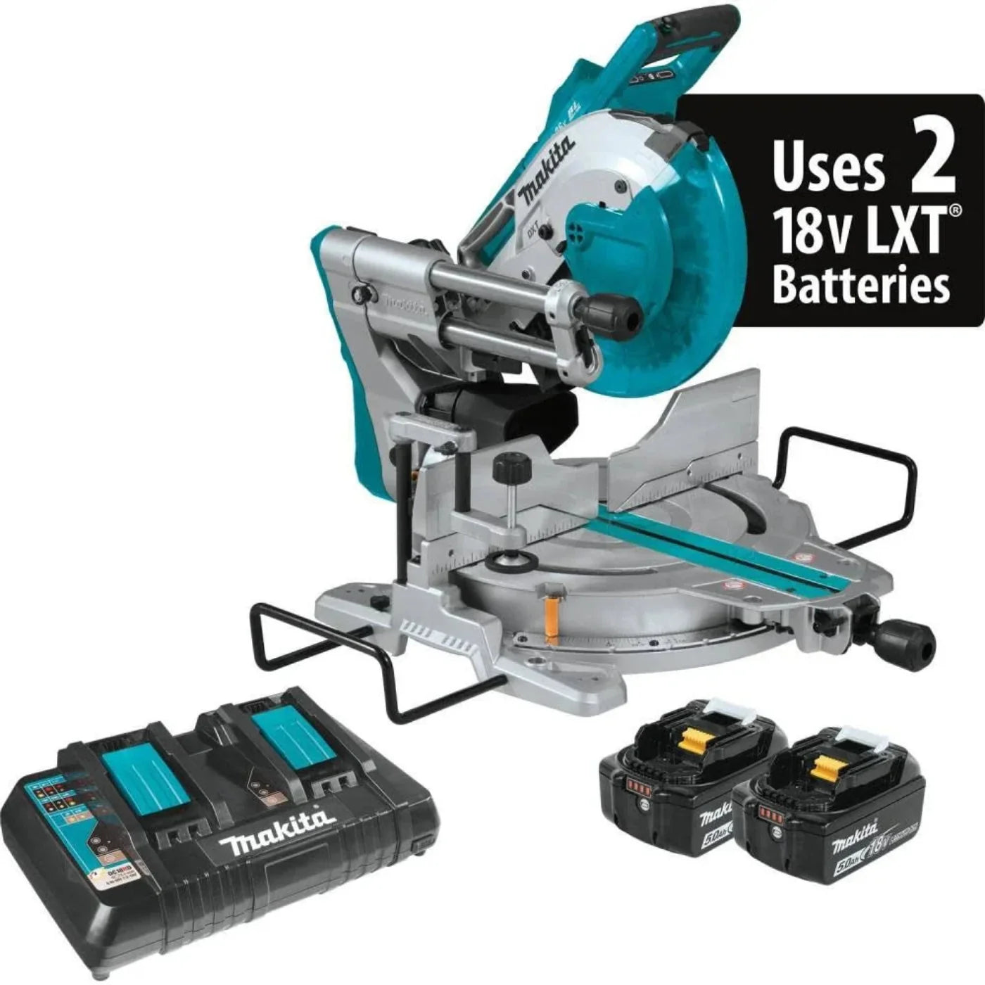 Makita 18V x2 LXT Lithium-Ion (36V) Brushless Cordless 10" Dual-Bevel Sliding Compound Miter Saw with Laser Kit  - XSL06PT