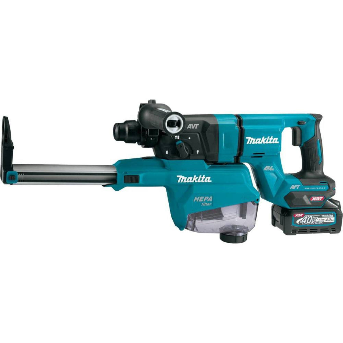 Makita 40V Max XGT️ 1-1/8in AVT Rotary Hammer Kit with Dust Extractor - GRH07M1W