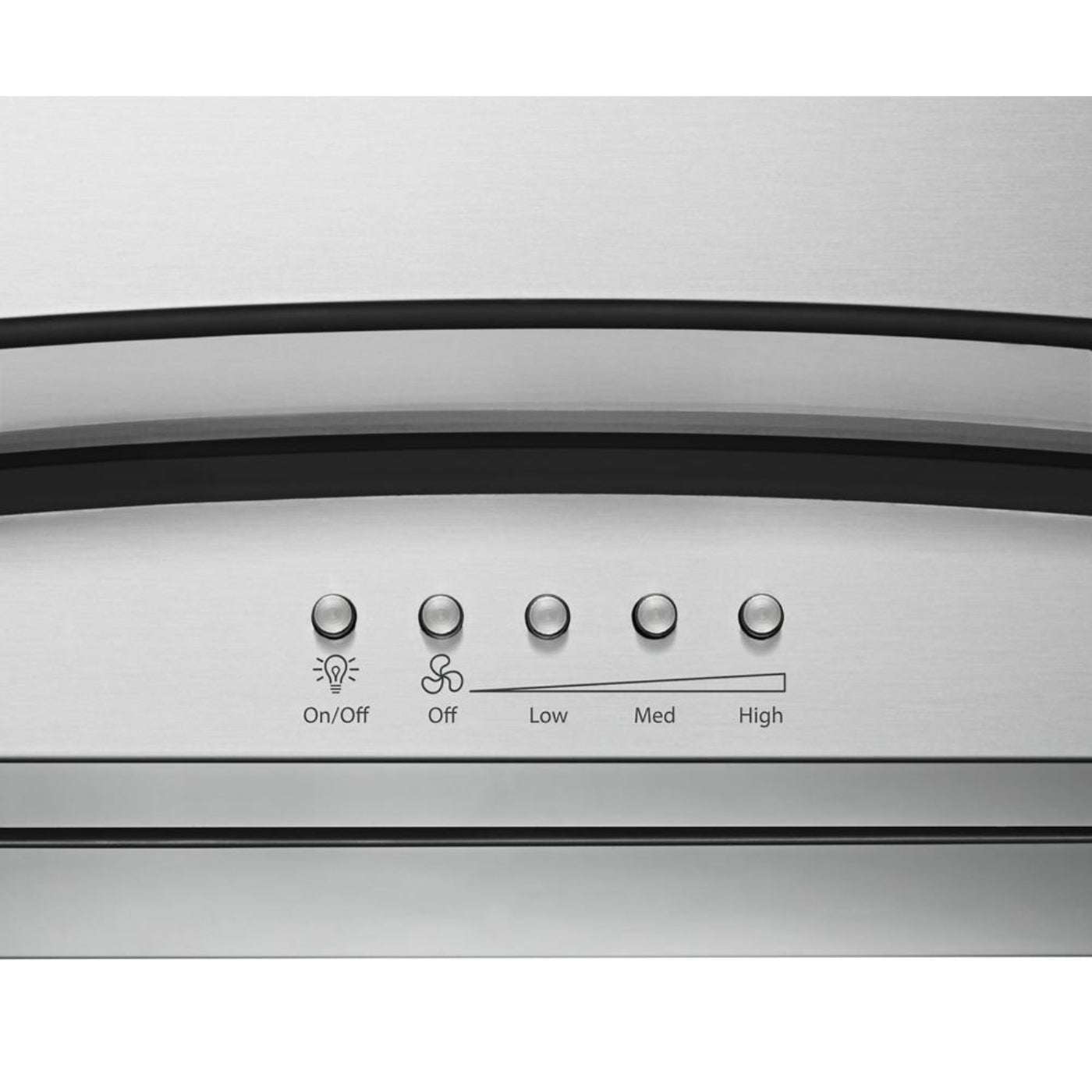 WHIRLPOOL 30" Modern Glass Wall Mount Range Hood in Stainless Steel - WVW75UC0DS