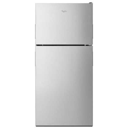 WHIRLPOOL 30-inch Wide Top Freezer Refrigerator - 18 cu. ft. in Stainless Steel - WRT348FMES