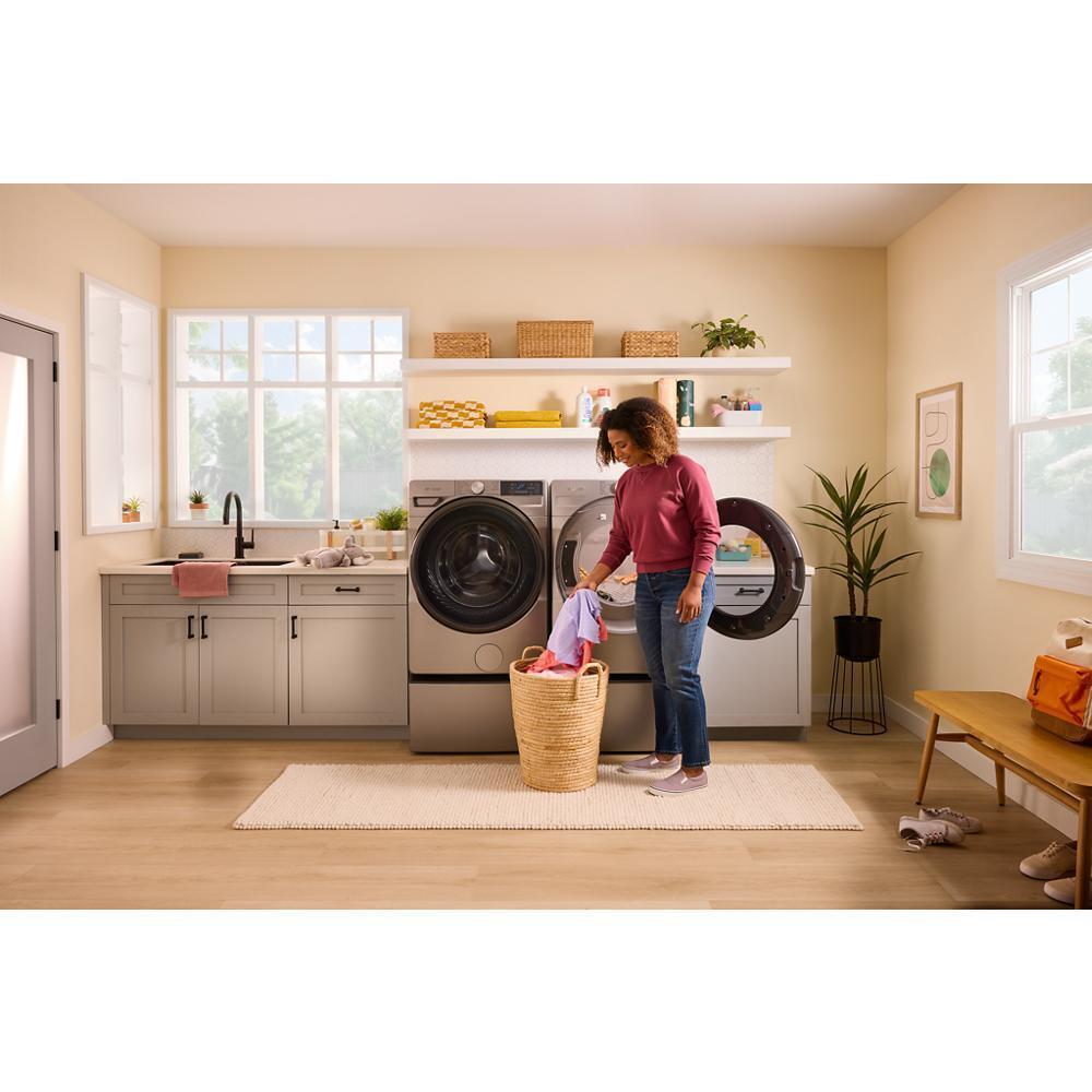 WHIRLPOOL WED5720RR 7.4 cu. ft. Smart Front Load ENERGY STAR® Electric Dryer with Wrinkle Shield™ Option Silver