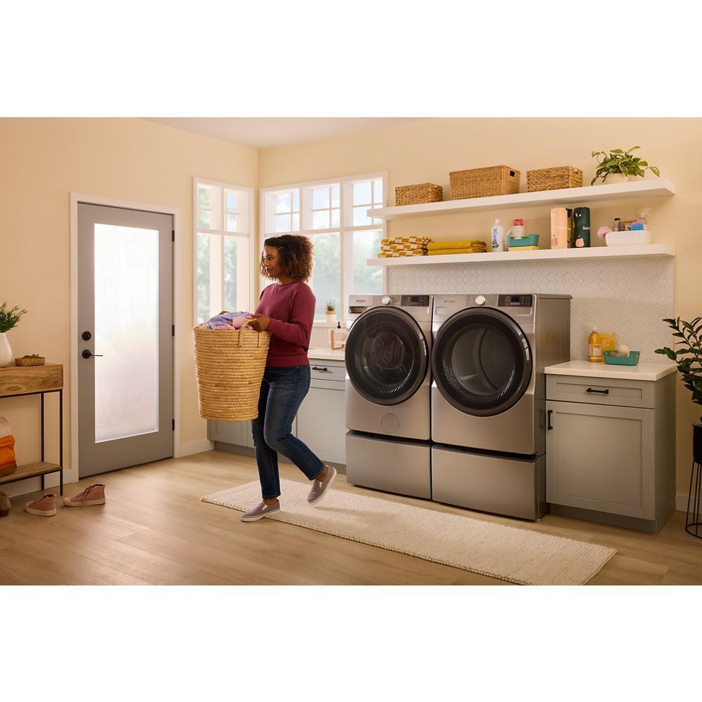 WHIRLPOOL WED5720RR 7.4 cu. ft. Smart Front Load ENERGY STAR® Electric Dryer with Wrinkle Shield™ Option Silver