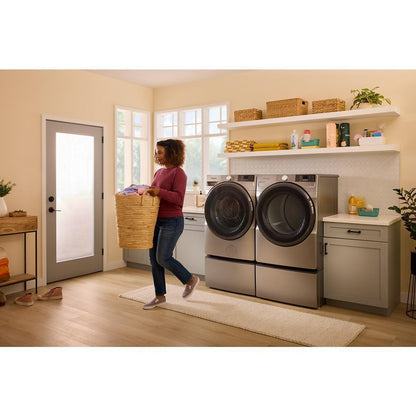 WHIRLPOOL WED5720RR 7.4 cu. ft. Smart Front Load ENERGY STAR® Electric Dryer with Wrinkle Shield™ Option Silver