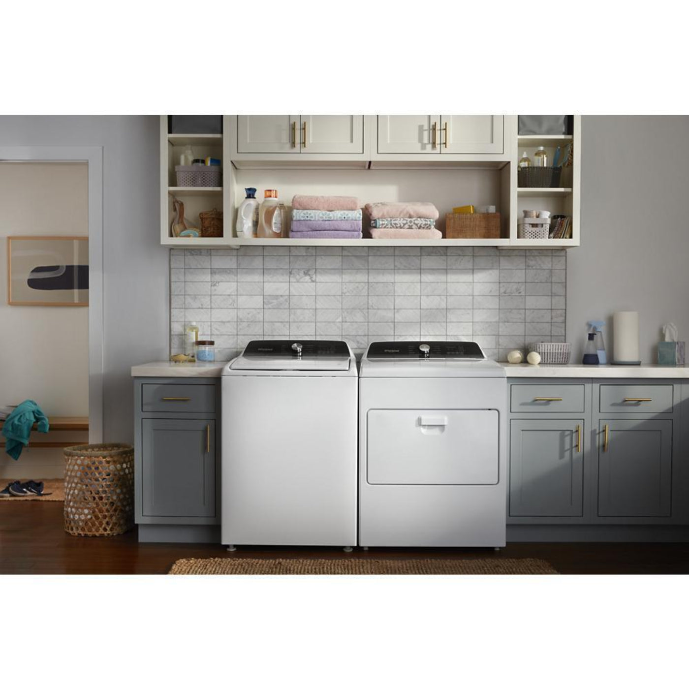 WHIRLPOOL 7.0 Cu. Ft. Long Vent Gas Moisture Sensing Dryer White - WGD500RLW