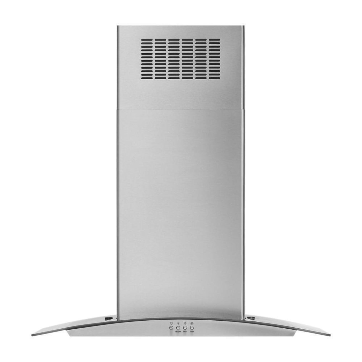 WHIRLPOOL 30" Curved Glass Island Mount Range Hood in Stainless Steel - WVI51UC0LS