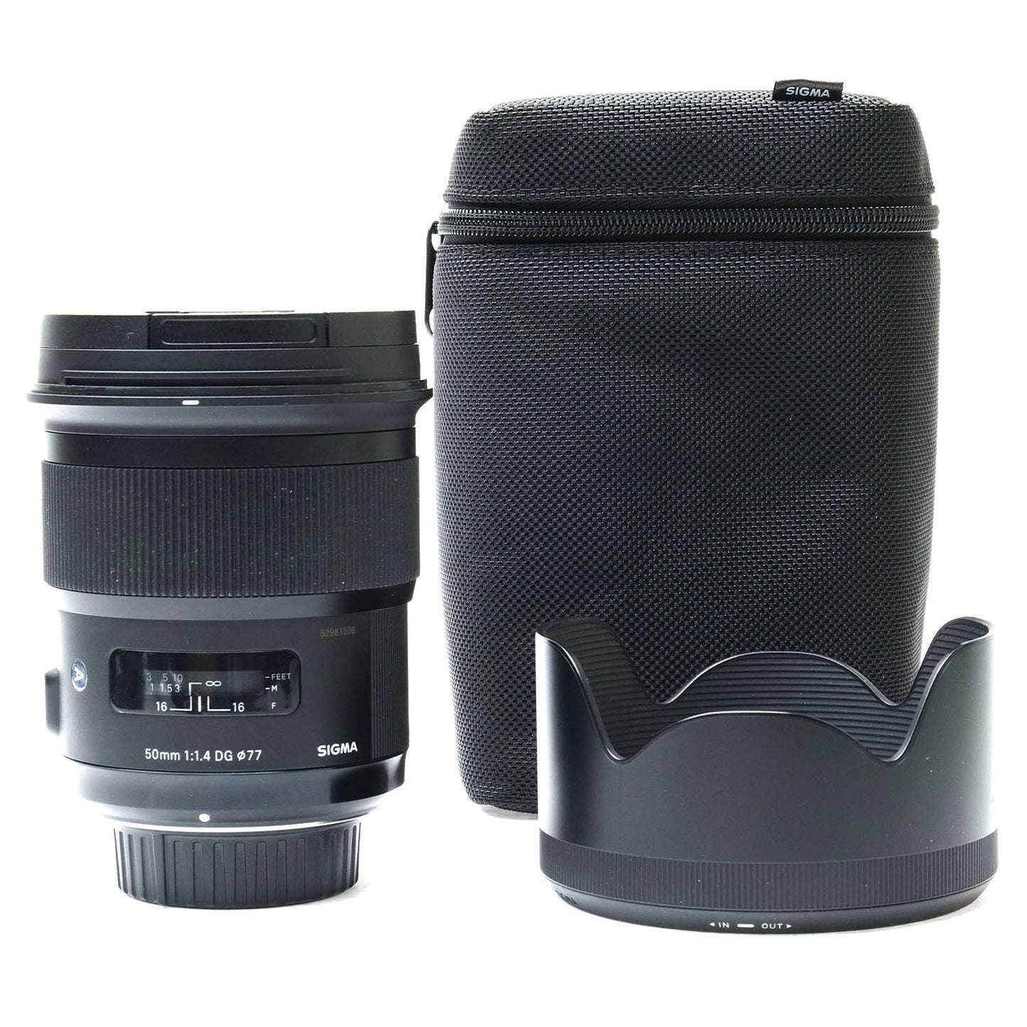 Sigma 50mm f1.4 Art for Nikon F, Hood, Case 52881556 - 1478161