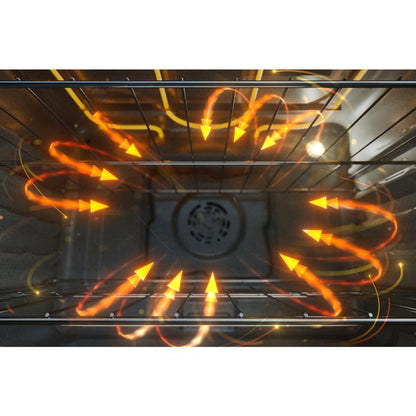WHIRLPOOL 30-inch Energy Star Electric Range with Air Cooking Technology, No Preheat Air Fry and Air Baking and Self Clean White - WFES5030RW