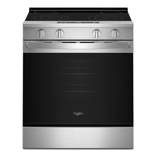 WHIRLPOOL 30-inch Electric Range with No Preheat and Slow Cook Modes in Stainless Steel -WSES3130SS