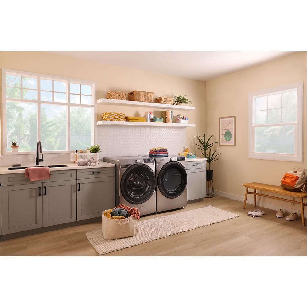 WHIRLPOOL WED5720RR 7.4 cu. ft. Smart Front Load ENERGY STAR® Electric Dryer with Wrinkle Shield™ Option Silver
