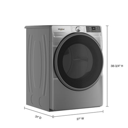 WHIRLPOOL WED5720RR 7.4 cu. ft. Smart Front Load ENERGY STAR® Electric Dryer with Wrinkle Shield™ Option Silver