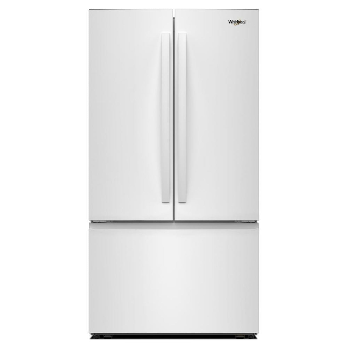 WHIRLPOOL 36-Inch French Door Refrigerator with Interior Water Dispenser - 31 cu. ft. White - WRFF3336SW