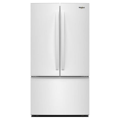 WHIRLPOOL 36-Inch French Door Refrigerator with Interior Water Dispenser - 31 cu. ft. White - WRFF3336SW
