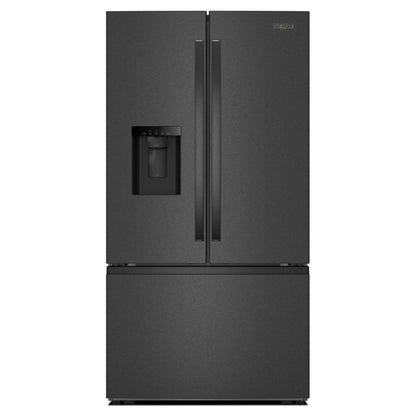 WHIRLPOOL 36-Inch French Door Refrigerator with In-Door Water and Ice Maker - 30 cu. ft. Black On Stainless - WRFF3536SV