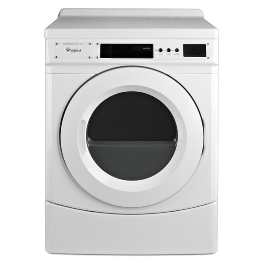 WHIRLPOOL COMMERCIAL 27" Commercial Electric Front-Load Dryer, Non-Vend White - CED9160GW