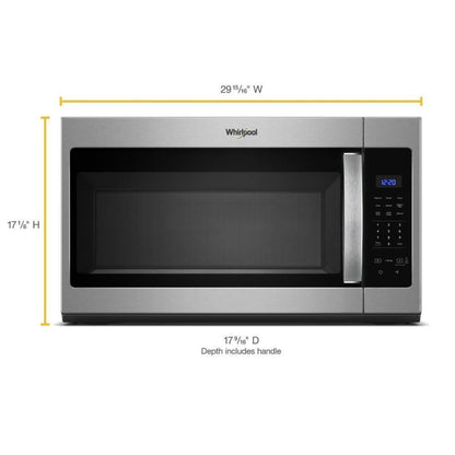 WHIRLPOOL 1.7 cu. ft. Microwave Hood Combination with Electronic Touch Controls in Stainless Steel - WMH31017HS