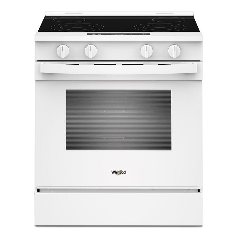 WHIRLPOOL WSES3130SW 30-inch Electric Range with No Preheat and Slow Cook Modes White