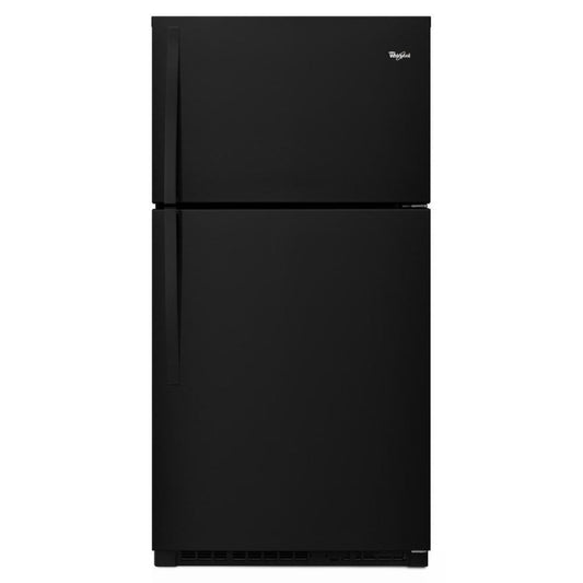 WHIRLPOOL 33-inch Wide Top Freezer Refrigerator - 21 cu. ft. Black - WRT541SZDB