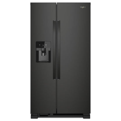 WHIRLPOOL 33-inch Wide Side-by-Side Refrigerator - 21 cu. ft. Black - WRS321SDHB