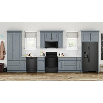 WHIRLPOOL 33-inch Wide Side-by-Side Refrigerator - 21 cu. ft. Black - WRS321SDHB