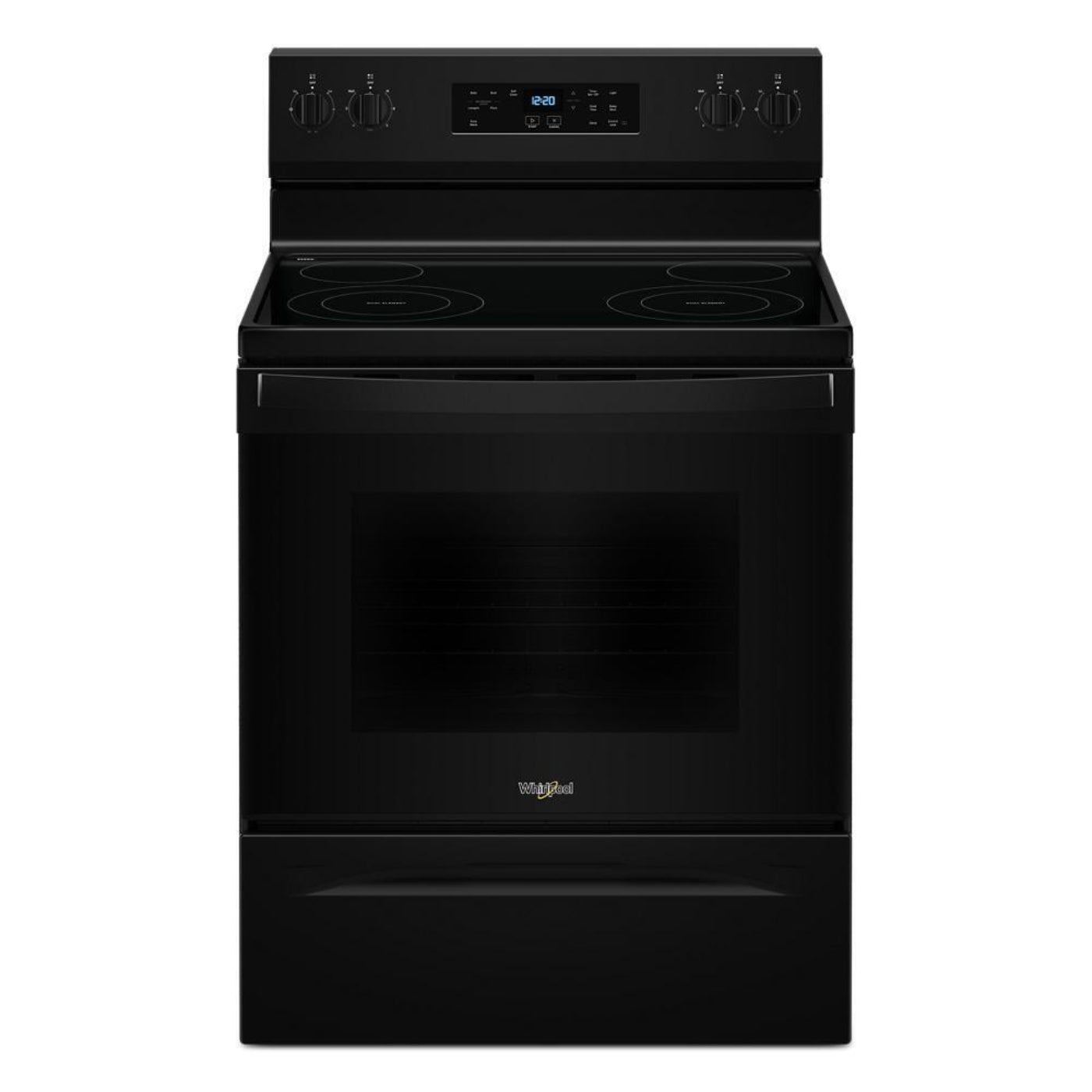 WHIRLPOOL 30-inch Electric Range with Self Clean Black - WFES3530RB