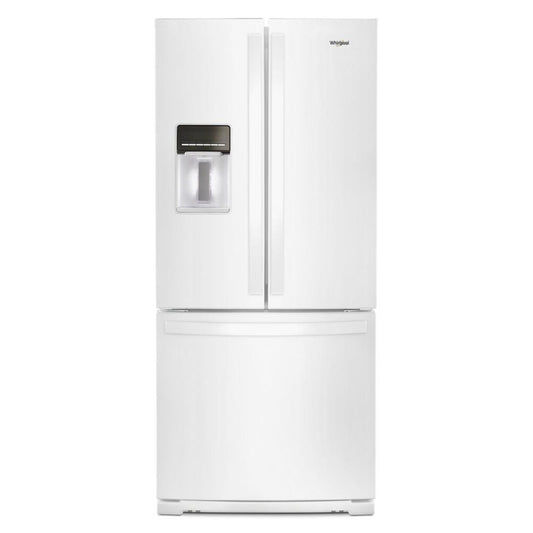 WHIRLPOOL 30-inch Wide French Door Refrigerator - 20 cu. ft. White - WRF560SEHW