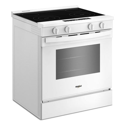WHIRLPOOL WSES3130SW 30-inch Electric Range with No Preheat and Slow Cook Modes White