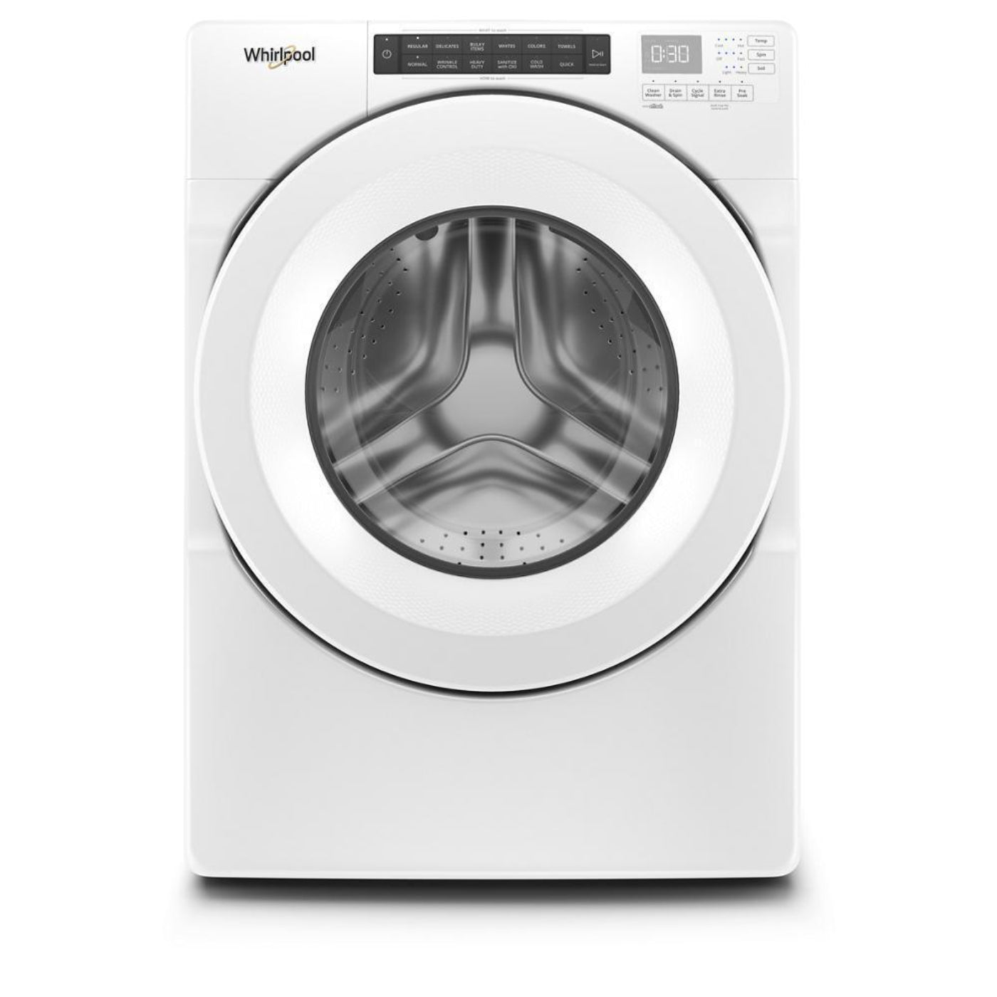 WHIRLPOOL 4.3 cu. ft. Closet-Depth Front Load Washer with Intuitive Controls White - WFW560CHW