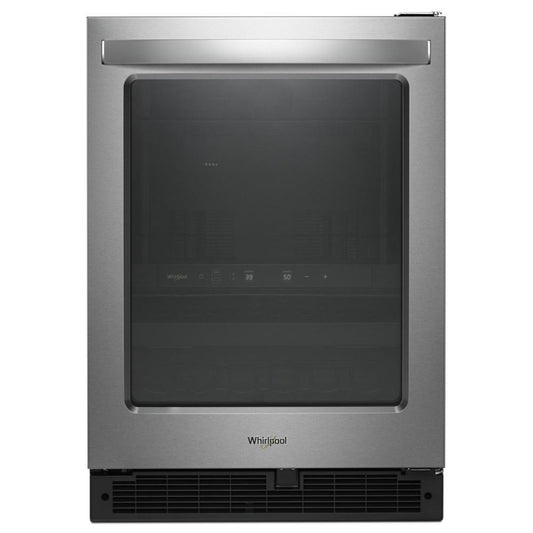 WHIRLPOOL 24-inch Wide Undercounter Beverage Center - 5.2 cu. ft. in Stainless Steel - WUB50X24HZ