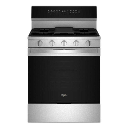 WHIRPOOL 30-Inch Smart Gas Range With Air Cooking Technology, No Preheat Air Fry, Steam/Self Clean and High Speed Preheat - WFGS7530RZ