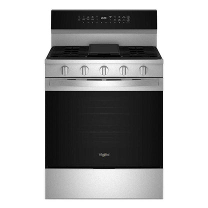 WHIRPOOL 30-Inch Smart Gas Range With Air Cooking Technology, No Preheat Air Fry, Steam/Self Clean and High Speed Preheat - WFGS7530RZ