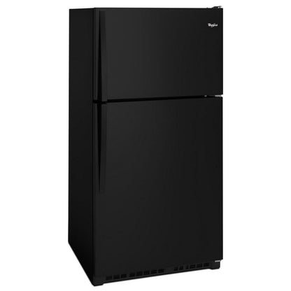 WHIRLPOOL 33-inch Wide Top Freezer Refrigerator - 20 cu. ft. Black - WRT311FZDB