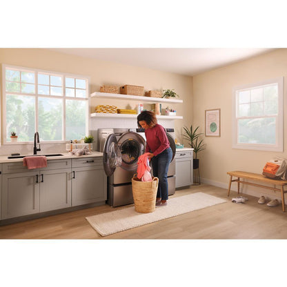 WHIRLPOOL WED5720RR 7.4 cu. ft. Smart Front Load ENERGY STAR® Electric Dryer with Wrinkle Shield™ Option Silver